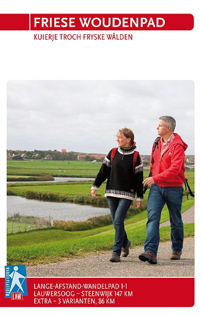 De omslag van het routeboek Friese Woudenpad.