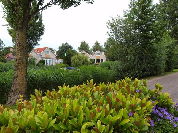Een kijkje in het oudste gedeelte (1993). Alles pico bello, ook het parkgroen.